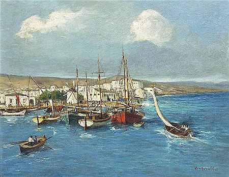 A Greek harbour