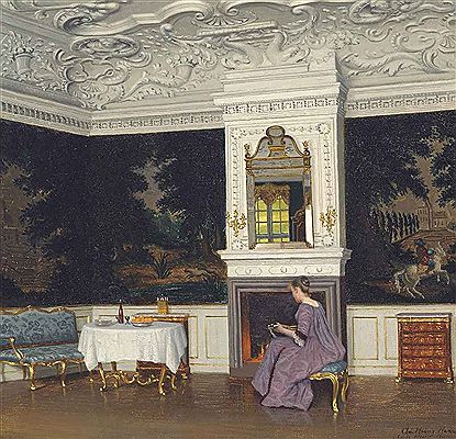 A mandolin player in an Interior by Adolf Heinrich Claus Hansen - Auction record, sale price, and art valuation. Compare with similar artists and explore comparable artworks.
