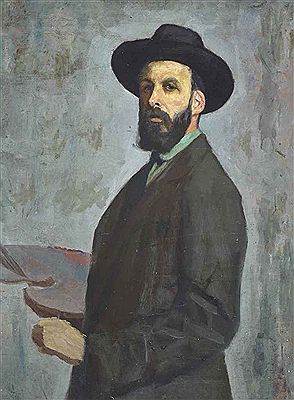 Portrait of Caesar Kunwald: Self-portrait of the artist