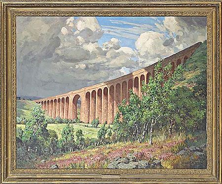 Nairn Viaduct, on the Highland Main Line by Howard Barron - Auction record, sale price, and art valuation. Compare with similar artists and explore comparable artworks.