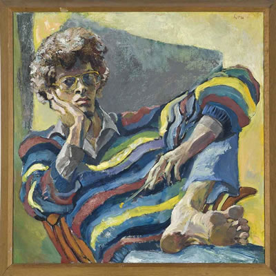 Portrait of Henry Korda: Self-portrait (recto); Untitled (verso)