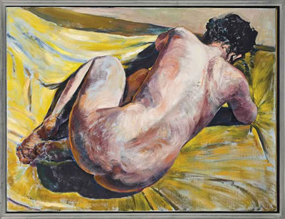 Kneeling nude