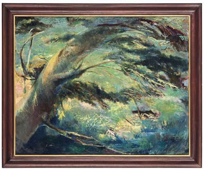Stormy treescape