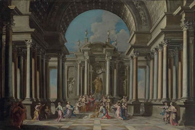 Solomon sacrificing to idols
