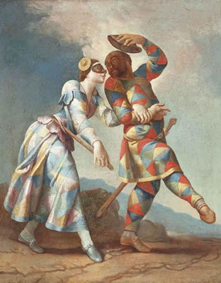 Harlequin and Columbine
