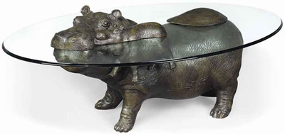 'HIPPO & BABY CHILDHOOD' OCCASIONAL TABLE, 2002 by Mark Stoddart - Auction record, sale price, and art valuation. Compare with similar artists and explore comparable artworks.
