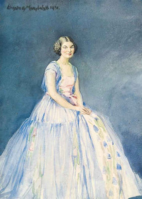 Portrait of Elizabeth Mary Watt: Self-portrait