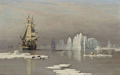 The Northern Whale Fishery: The Hull whaling ships Isabella and Swan in Baffin Bay with seals and polar bears on ice floes before them by John Ward of Hull - Auction record, sale price, and art valuation. Compare with similar artists and explore comparable artworks.