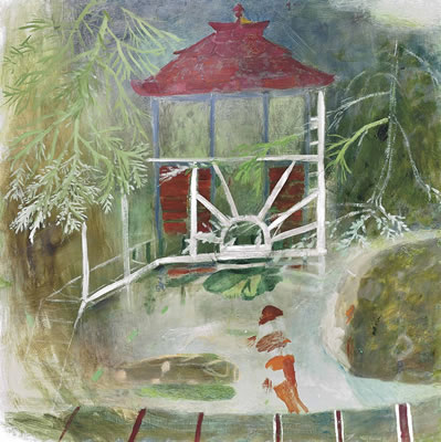 Sample artwork by Mary Slatford Newcomb (1922 - 2008), known for sophisticated folk art style painting of cattle, boats, rural scenes, sculpture - View similar artists and auction records