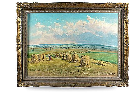 "La raccolta del fieno a Tabor in Boemia" by Richard Lauda - Auction record, sale price, and art valuation. Compare with similar artists and explore comparable artworks.