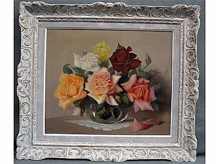Bouquet de roses by Paul Seston - Auction record, sale price, and art valuation. Compare with similar artists and explore comparable artworks.