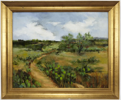 "Texas Ranchland" by Margaret Fly - Auction record, sale price, and art valuation. Compare with similar artists and explore comparable artworks.