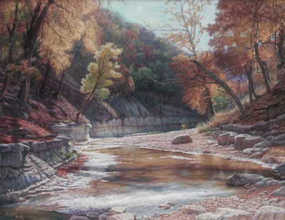 Sample artwork by Annette Hodges (20/21st century), known for landscape, figure, streets, market scene - View similar artists and auction records