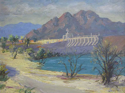 Scene of Imperial Dam, California