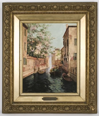 Venetian canal scene by Walter Keith - Auction record, sale price, and art valuation. Compare with similar artists and explore comparable artworks.