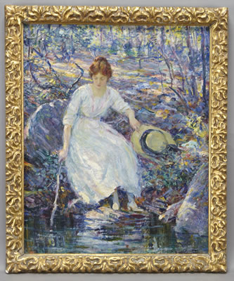 "Woman by a Stream"