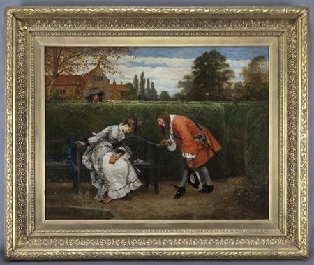 "Love in a Maze" by George Adolphus Storey - Auction record, sale price, and art valuation. Compare with similar artists and explore comparable artworks.
