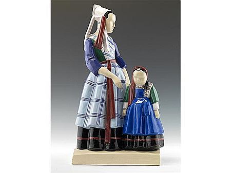 Jeune femme et fillette de Plougastel-Daoulas