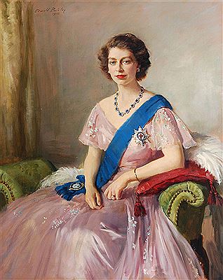 Portrait of HRH Princess Elizabeth by Oswald Hornby Joseph (Sir) Birley - Auction record, sale price, and art valuation. Compare with similar artists and explore comparable artworks.