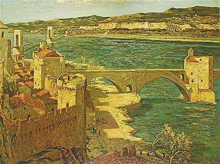 An extensive landscape looking across to the birdge at Avignon by George Graham - Auction record, sale price, and art valuation. Compare with similar artists and explore comparable artworks.
