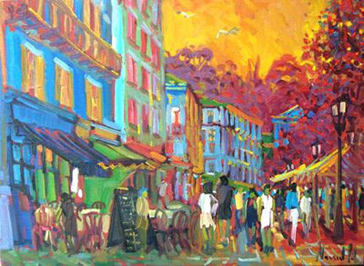Sample artwork by Manuel Gil (Born 1944), known for painting - View similar artists and auction records