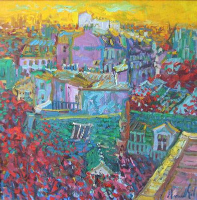On the roofs of the street Lepic