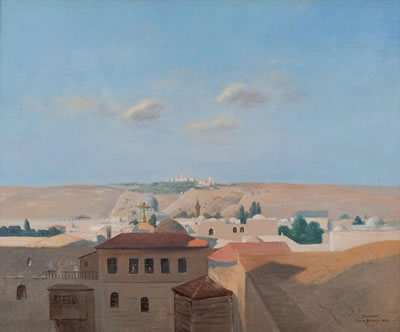 Vue de Jérusalem, 1899 by Louis Billiard - Auction record, sale price, and art valuation. Compare with similar artists and explore comparable artworks.