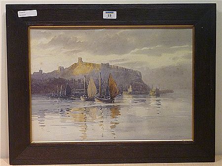 Sample artwork by Harry Wanless (c. 1872 - 1934), known for coastal, harbor, and marine painting - View similar artists and auction records