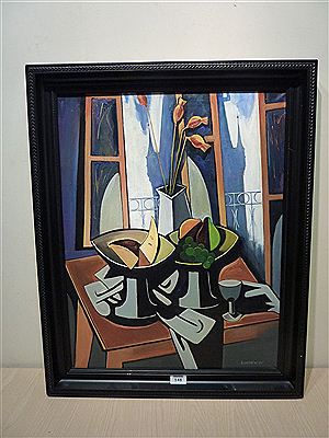 'Decorative Still Life' in the artist's studio Prague
