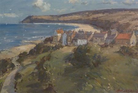 Robin Hoods Bay looking South by Richard Marshall - Auction record, sale price, and art valuation. Compare with similar artists and explore comparable artworks.