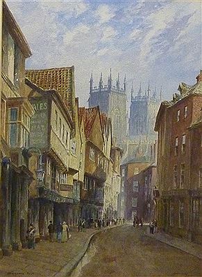"Petergate York" by Albert Henry Findley - Auction record, sale price, and art valuation. Compare with similar artists and explore comparable artworks.