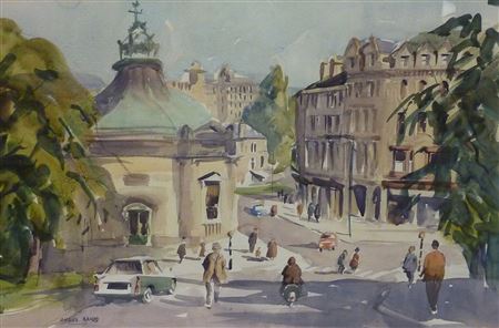 The Royal Pump Room Harrogate by Angus Bernard Rands - Auction record, sale price, and art valuation. Compare with similar artists and explore comparable artworks.
