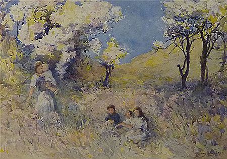"Springtime" by Harry Wanless - Auction record, sale price, and art valuation. Compare with similar artists and explore comparable artworks.