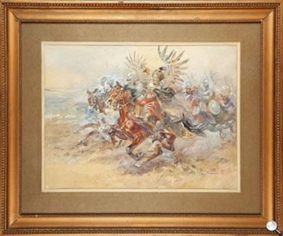Natarcie husarii by Antoni Trzeszczkowski - Auction record, sale price, and art valuation. Compare with similar artists and explore comparable artworks.