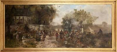 Sample artwork by Severin Bieszczad (1852 - 1923), known for genre painting - View similar artists and auction records