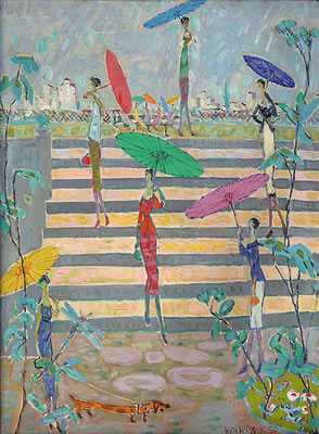 Sample artwork by Henryk Wojcik (1920 - 2009), known for painting - View similar artists and auction records