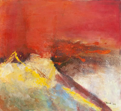Pejzaz w czerwieni by Justyna Mroczek - Auction record, sale price, and art valuation. Compare with similar artists and explore comparable artworks.