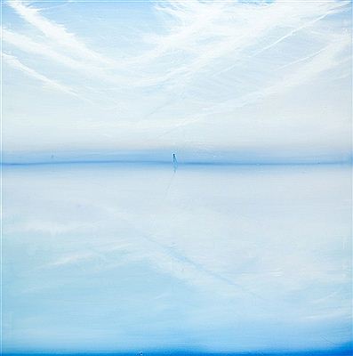 Sample artwork by Urszula Kalmykow (Born 1986), known for painting inspired by nature, light, color, space, and existential values. uses basic pigments, drawing light from the canvas, and numerous glazes. - View similar artists and auction records