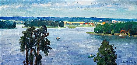 Jezioro Wulplinskie by Lukasz Zedlewski - Auction record, sale price, and art valuation. Compare with similar artists and explore comparable artworks.
