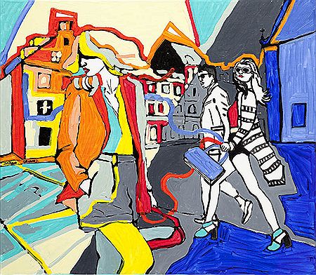 Rytm miasta - pomaranczowa marynarka by Justyna Solowiej - Auction record, sale price, and art valuation. Compare with similar artists and explore comparable artworks.