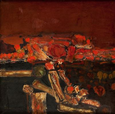 Sample artwork by Tadeusz Dominik (1928 - 2014), known for painting and graphic art - View similar artists and auction records