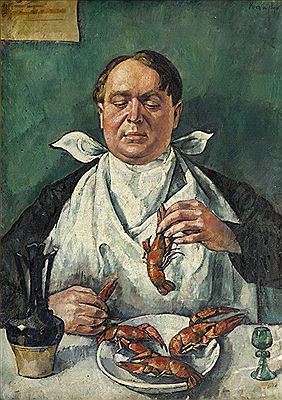 "Jedzacy raki (Portret Karola Szustra)" by Roman Kramsztyk - Auction record, sale price, and art valuation. Compare with similar artists and explore comparable artworks.