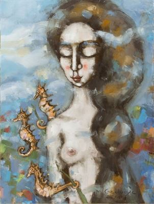 Sample artwork by Magdalena Gedroyc (Born 1975), known for painting - View similar artists and auction records