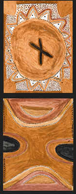 Wardal; Untitled (pair) by Mick Jawalji Jangala - Auction record, sale price, and art valuation. Compare with similar artists and explore comparable artworks.