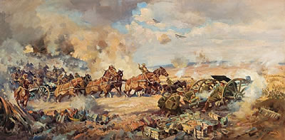 First Australian Division Artillery Going Into The Third Battle Of Ypres , 1917-1919