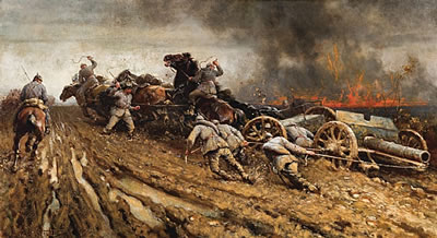 Hauling The Gun by Alfred William Strutt - Auction record, sale price, and art valuation. Compare with similar artists and explore comparable artworks.