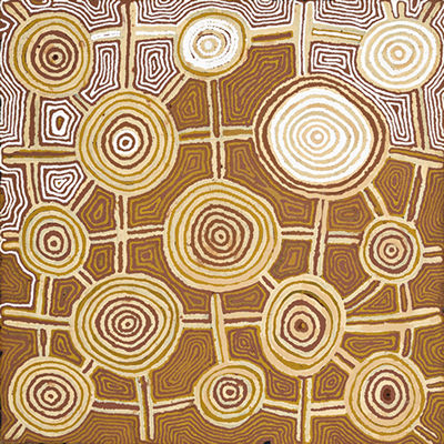 Travels From Wirrintjunu To Pinarinya by Charlie Ward Tjakamarra - Auction record, sale price, and art valuation. Compare with similar artists and explore comparable artworks.