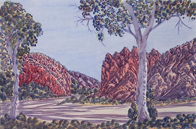 Sample artwork by Arnulf Ebatarinja (1931 - 1998), known for aboriginal art - View similar artists and auction records