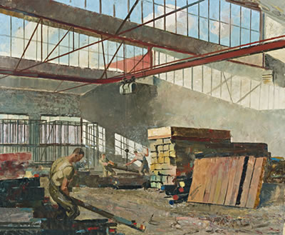 Factory Workers (The Old Quarry, Verso)