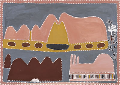 Sample artwork by Queenie McKenzie (1916 - 1998), known for aboriginal painting - View similar artists and auction records